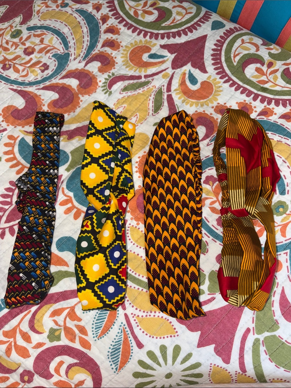 African Headband Pack of 4